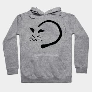 Peeking cat funny Hoodie